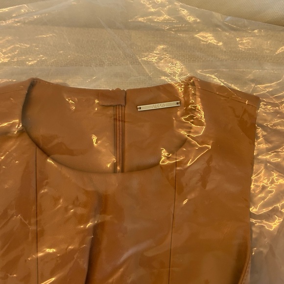 BEST Alexis England Midi Dress - Saddle Tan Beige Cocktail Party Casual Formal - Picture 6 of 8